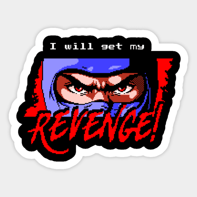 Revenge Sticker by RetroPixelWorld